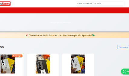 Site https://lojadosgamescell.com.br/