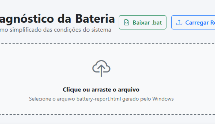 Verificar Bateria, relatório Windows